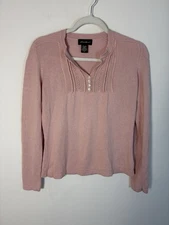 Vintage Eddie Bauer Sweater MP Pink Silk Angora Preppy Ballerina Fairy Coquette