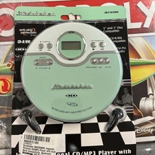 Studebaker SB3703MW Joggable Personal CD Player Mint Green/White  New  Gree