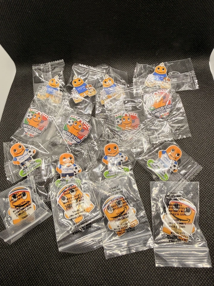 Amazon Peccy Pin lot - Prime day 2024/2026 + World Cup 2026 + Goal Driven - Image 1 of 1