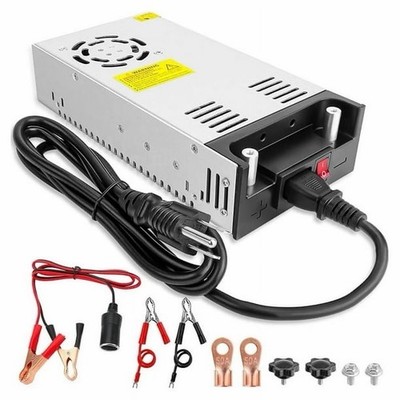 110V AC to 12V DC Converter Adapter, 50A 600W Power Supply, ON/OFF Switch, Pure