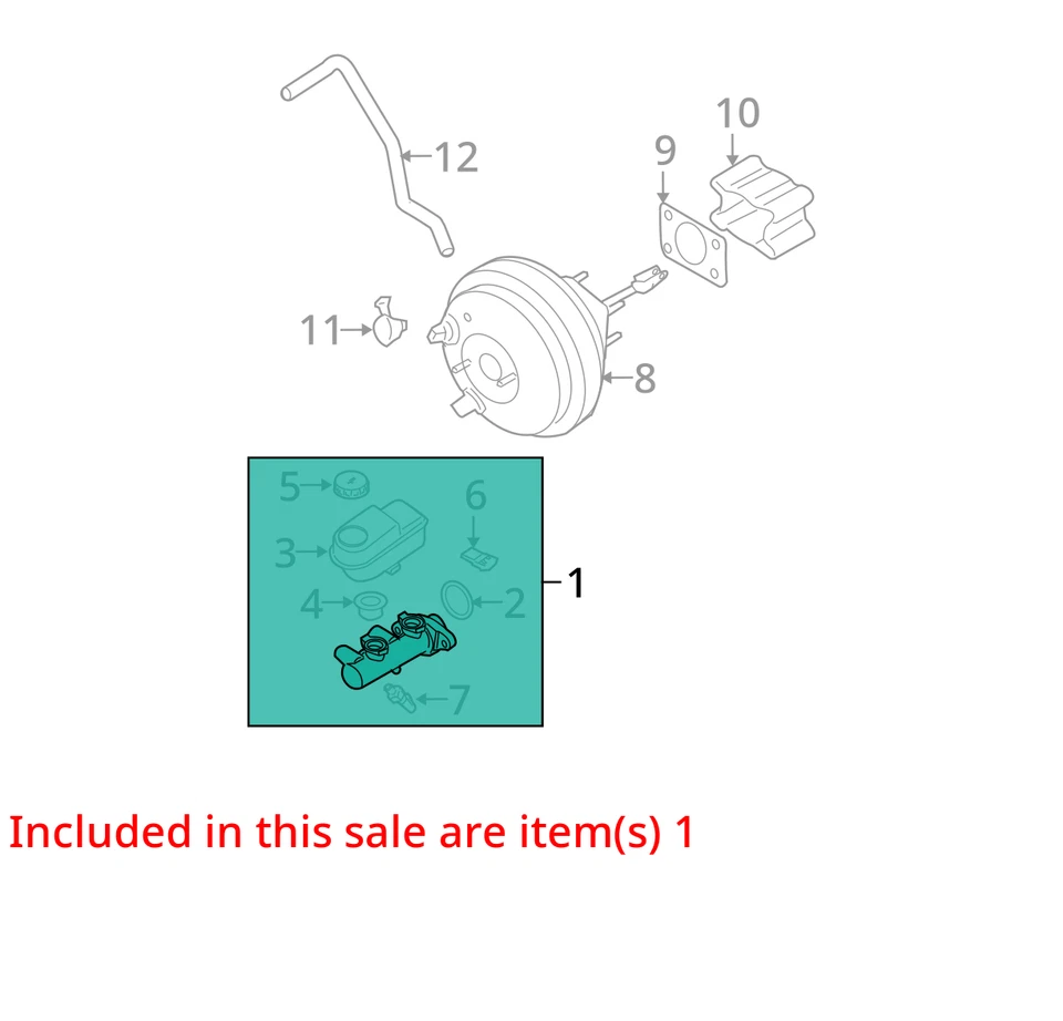 Nissan Armada 2011 cilindro maestro de frenos OEM 132 k millas - LKQ385114907 Foto 4 de 4