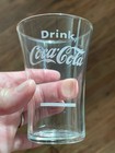 Etched Drink Coca Cola Vintage Soda Fountain Drinking Glass w/ syrup line — photo 2