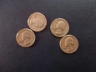 Qty 4 pre 1964 quarters Junk silver
