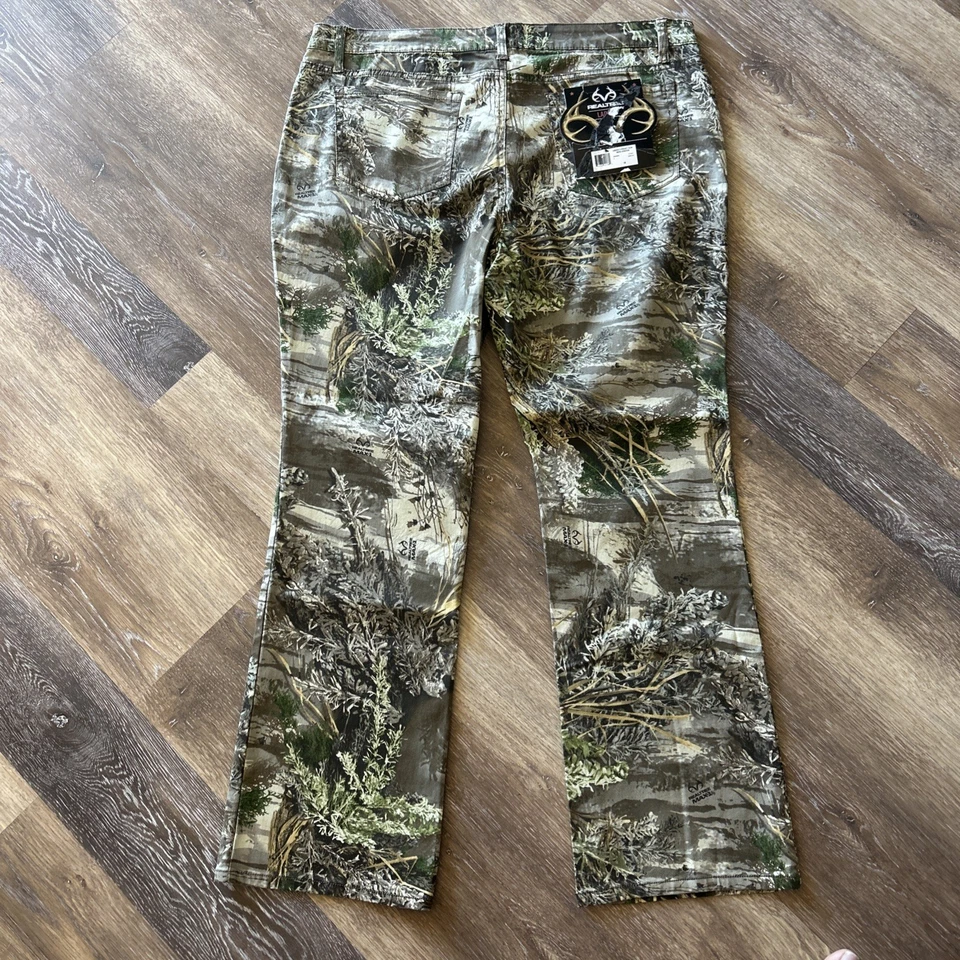 REALTREE Ladies MAX1 Camouflage Camo Hunting Pants, Cotton Blend, Sz 18, NWT - Image 2 of 3