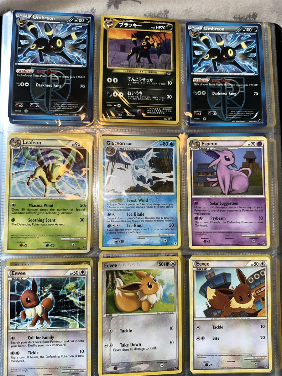 ebay pokemon card binder Eevee Pokemon Trading Card Binder Holder Case Album Book 50 Sheets Fit 400 Gift