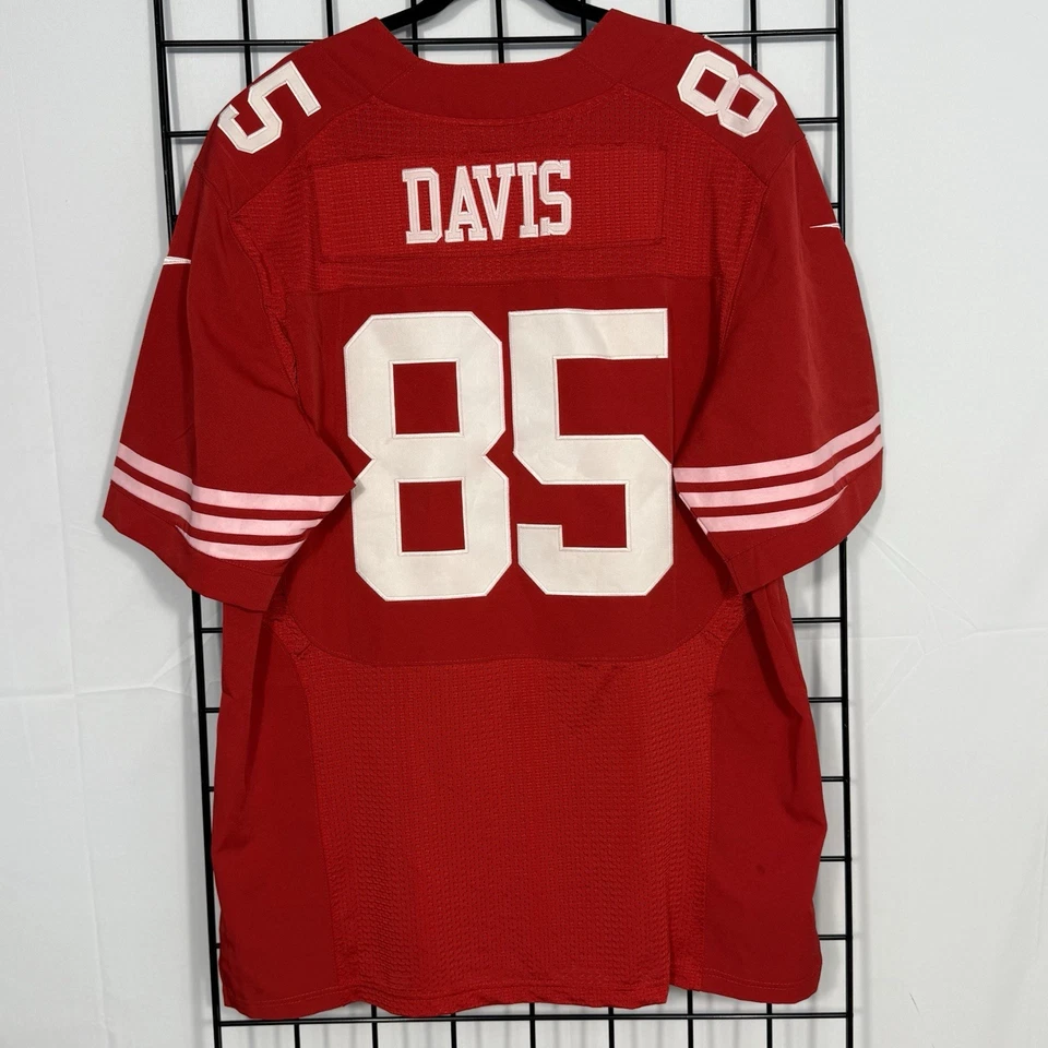 Camiseta Nike On-Field San Francisco 49ers #85 Davis Roja Talla 52 Scarlett Elite Foto 2 de 4
