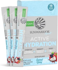 Electrolyte Powder Hydration Packets Powder B12 Elderberry | Coconut Berry Flavo