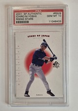2001 UPPER DECK SP AUTHENTIC ICHIRO MASATO YOSHII STARS OF JAPAN PSA 10 MARINERS