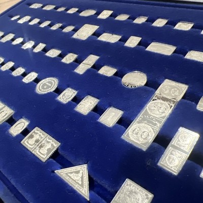 THE 100 GREATEST STAMPS OF THE WORLD Sterling Silver Miniature