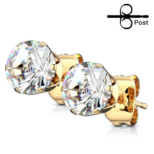 Acquista gli orecchini a clip con pietre preziose Swarovski Gold Tone - Elegance and Sparkle | Sam