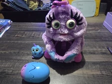 1999 Trendmasters Wuv Luvs Mommy Baby Egg Interactive Purple 