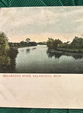 Vintage Postcard, Kalamazoo River, Michigan Un-Posted MBX22