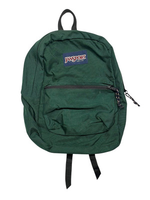 Vtg 90s JANSPORT x USA-MADE Green OUTDOOR BACKPACK Hike Travel