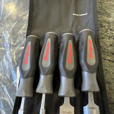 snap on sghbf600adt dark titanium 4 pc file handle set with pouch