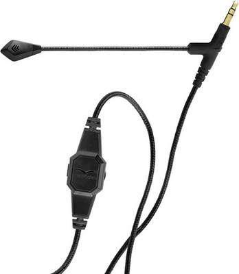 V-Moda BoomPro Mikrofon, 3,5 mm Klinkenstecker, Mute-Taste und Lautstärkerad