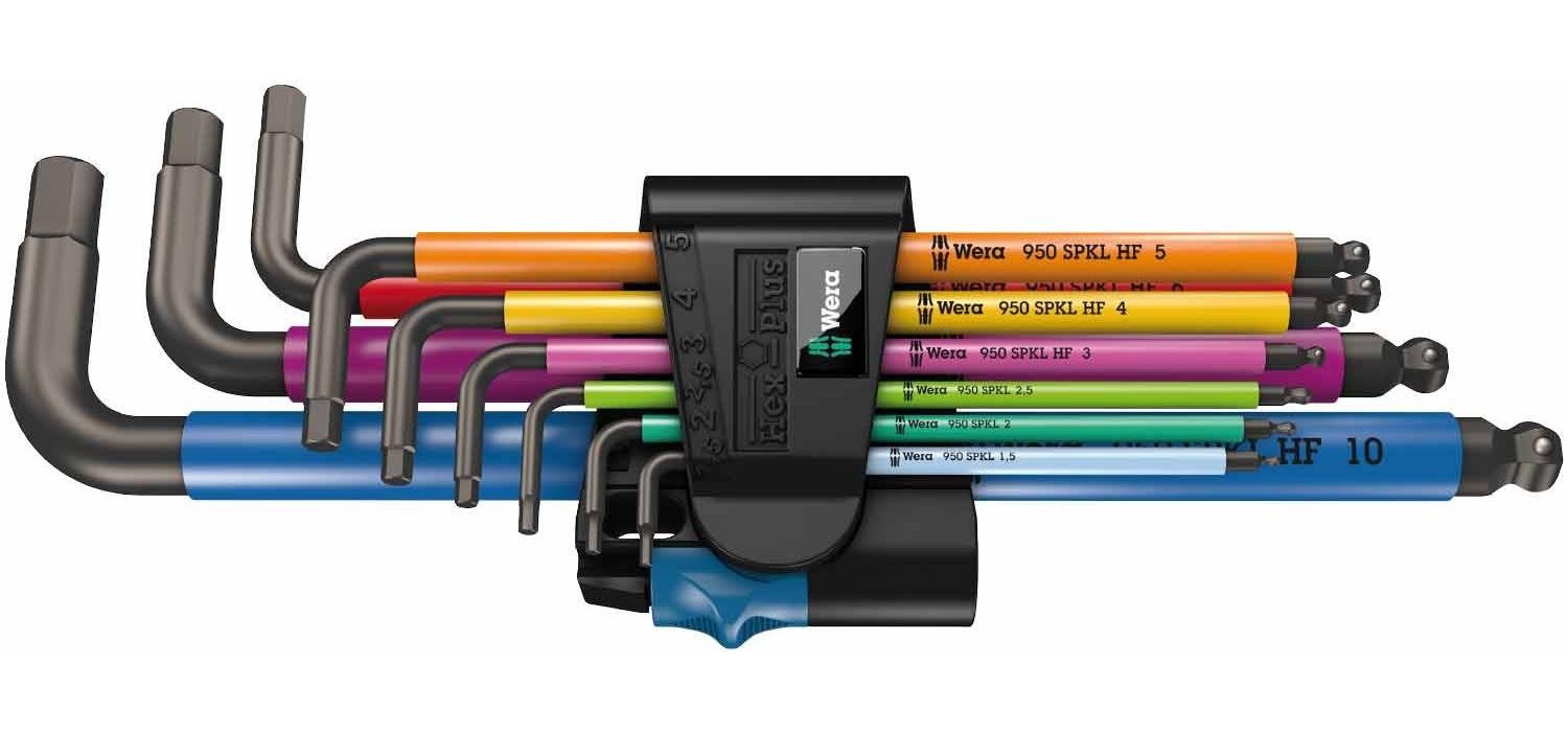 Jeu de clés coudées Wera 950/9 Hex-Plus clé mâle six pans pour mécanique et vélo