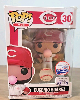 Eugenio Suarez Cincinnati Reds Funko Pop Exclusive MLB #30 NIB Great American BP