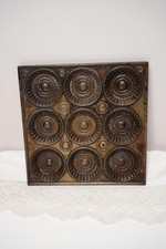 Vintage ACME Baking Tin | Industrial Metal Tart Tray | Rustic Kitchen Wall Decor