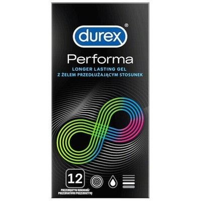 12 Stück Durex Performa Kondome Aktverlängernd länger andauerndes Sexvergnügen