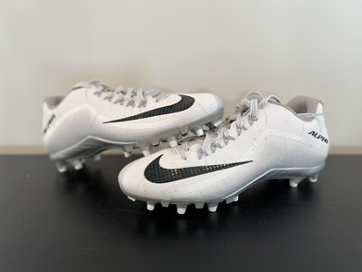Nike Alpha Pro 2 TD Football Cleats Size 11 White Silver 719930-101 Nike Alpha Pro 2 TD Football Cleats 719930-101 White Silver  main image 3
