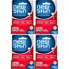 4 Pack New Skin First Aid Antiseptic Liquid Bandage 1 Fl Oz 30 Ml Each