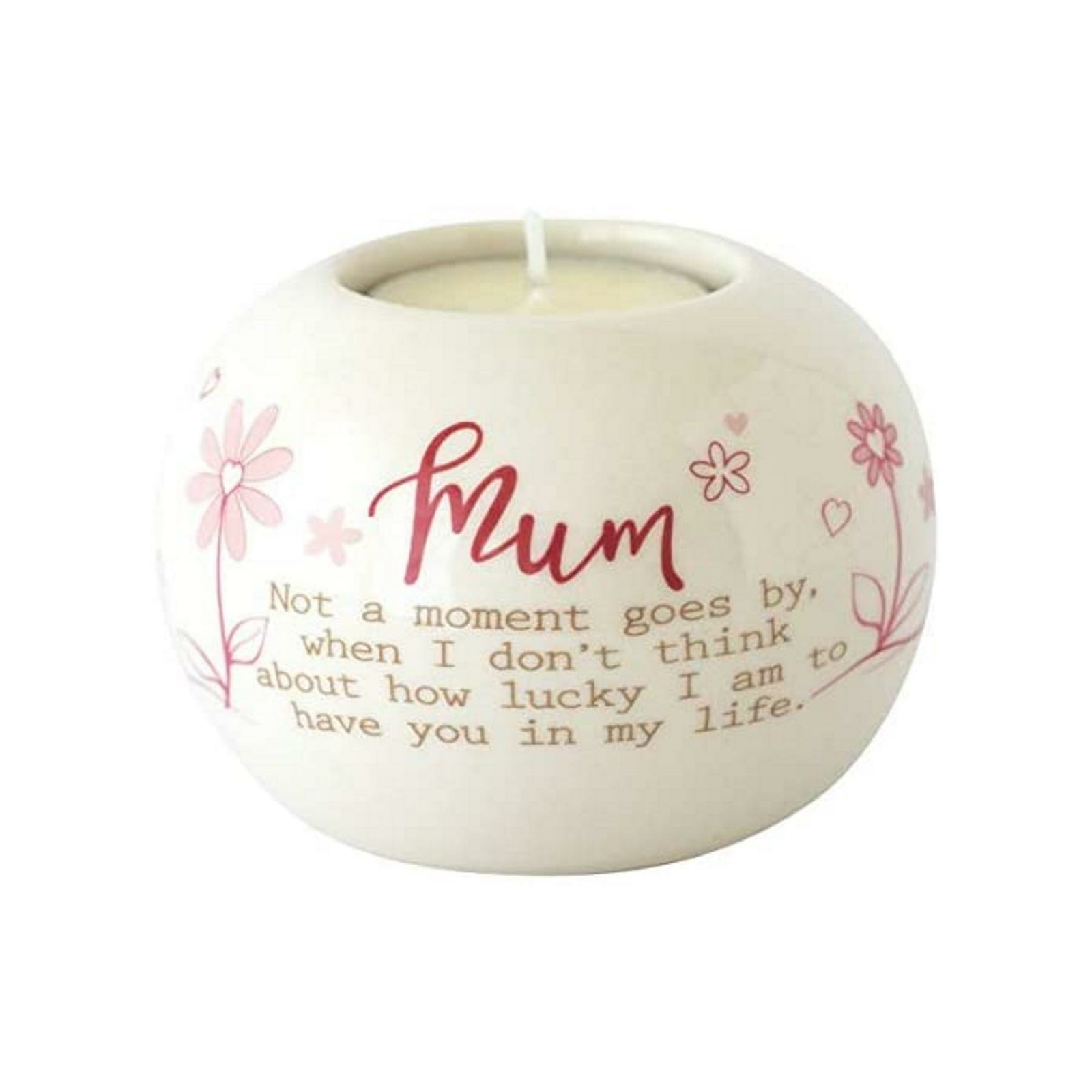 Ceramic Tealight Holder Gift For Mum Mother's Day Present Sentimental Keepsake