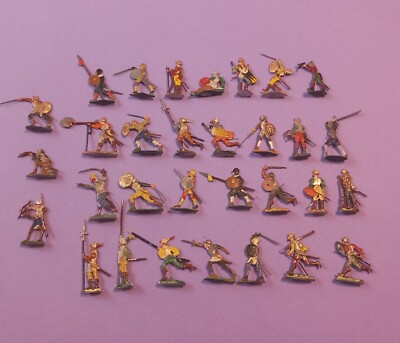 31 Soldats Conquistadors Espagnols - Zinnfiguren étain - 30mm - Cavalerie Combat