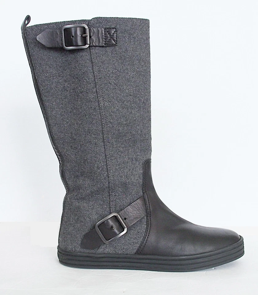 Botas planas de cuero de lana de media pantorrilla Hogan para mujer talla 38 EE. UU. 8 Foto 2 de 4