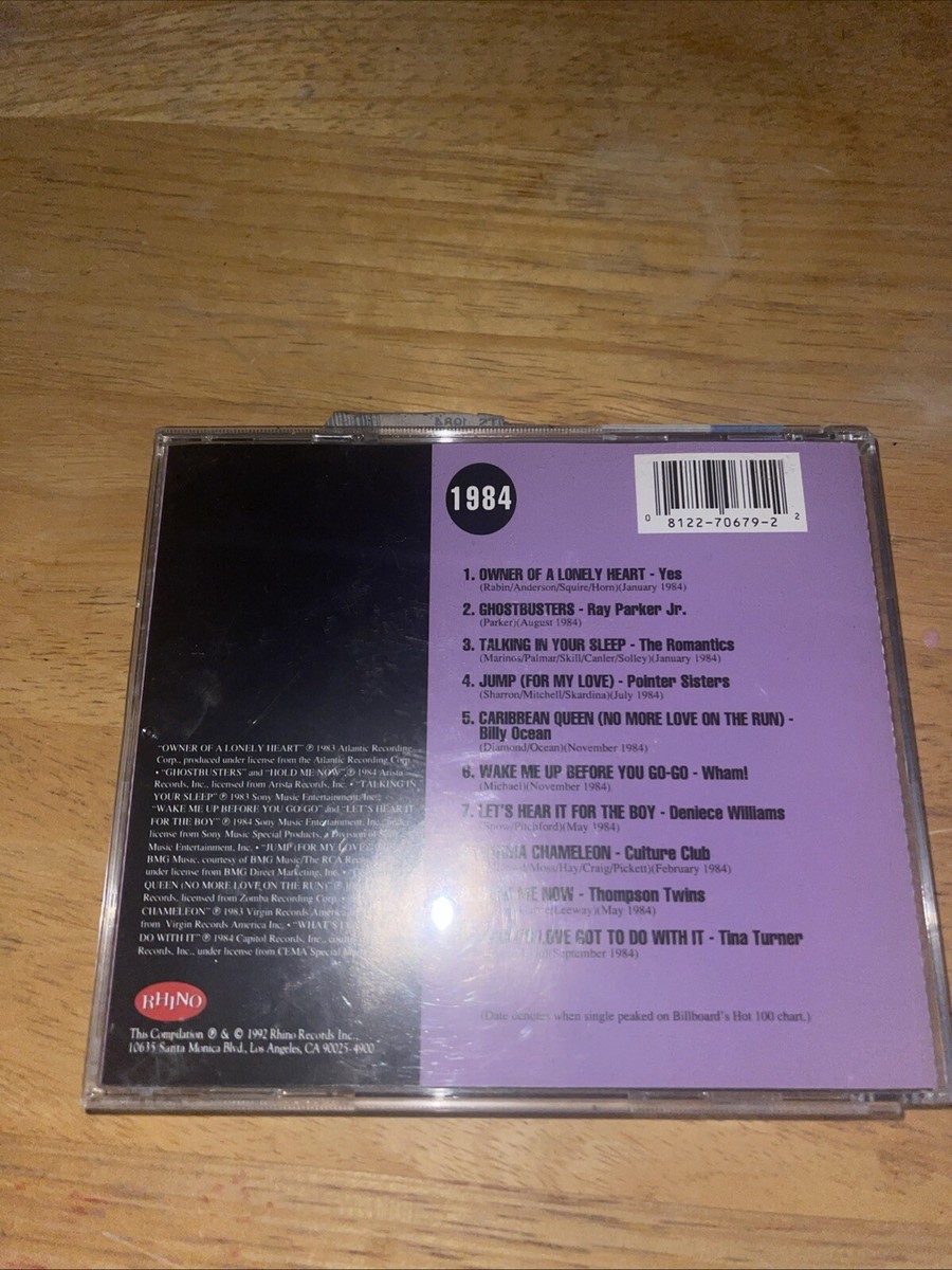 Billboard Top Hits: 1984 by Various Artists (CD, Oct-1992