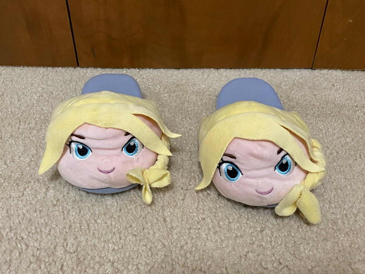 Disney Frozen Elsa Plush Girls' Winter Cozy Slipper Size