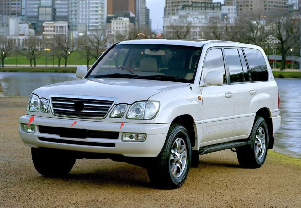 Parachoques delantero bajo red 3 piezas para Lexus LX470 2003-2007 Foto 2 de 4