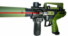 Red laser sight for tippmann cronus paintball gun paintballing paintballer gear.