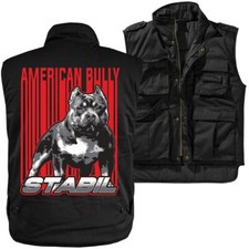 Giubbotto Ranger Uomo con Fodera American Bully Stabil Bullies Cani Taglia S - 5XL