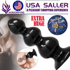 Soft Huge Anal Beads Big Butt Plug Dildo Anus Dilator Prostate Massager Sex Toy