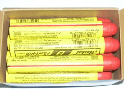 Markal B Paint Stick Red Long Lasting Weather Fade Resistant Lead Free 12 pk