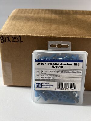 NRP 3/16  Plastic Anchor Kit N7101C 