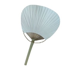 1PCS Japanese Handheld Fan Round Blank fan Bamboo Handle Paper fan DIY Hand fan