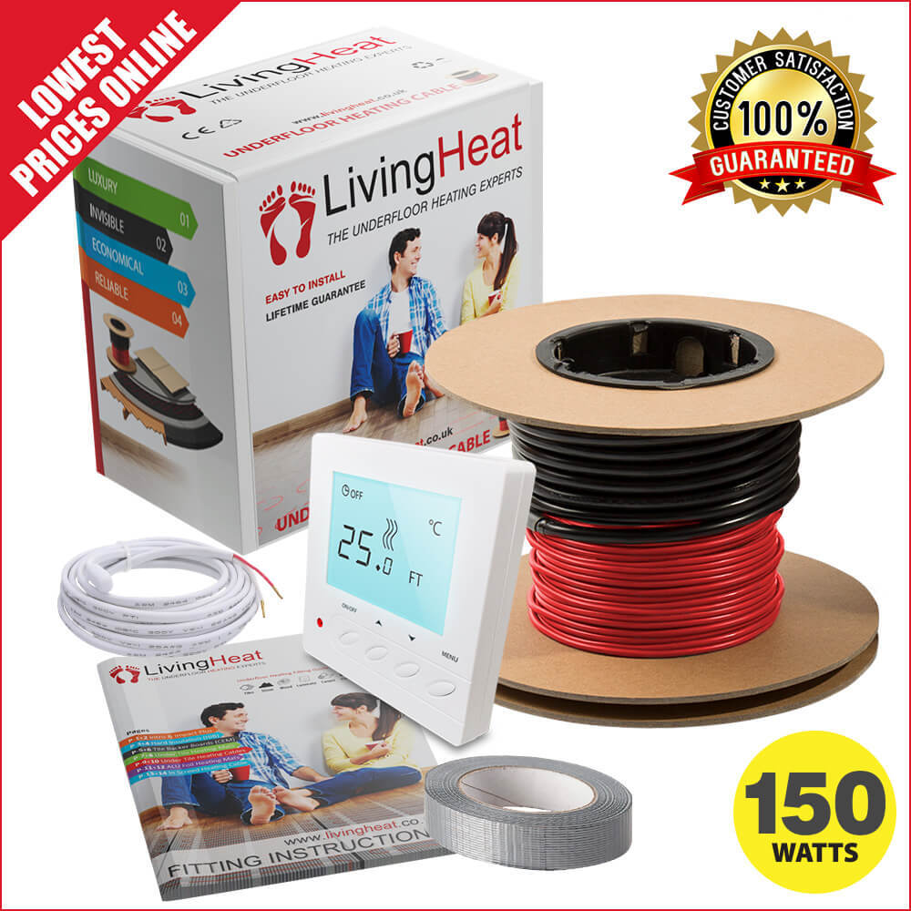 Underfloor Heating Loose Wire Cable Kit For Under Tile Warmup