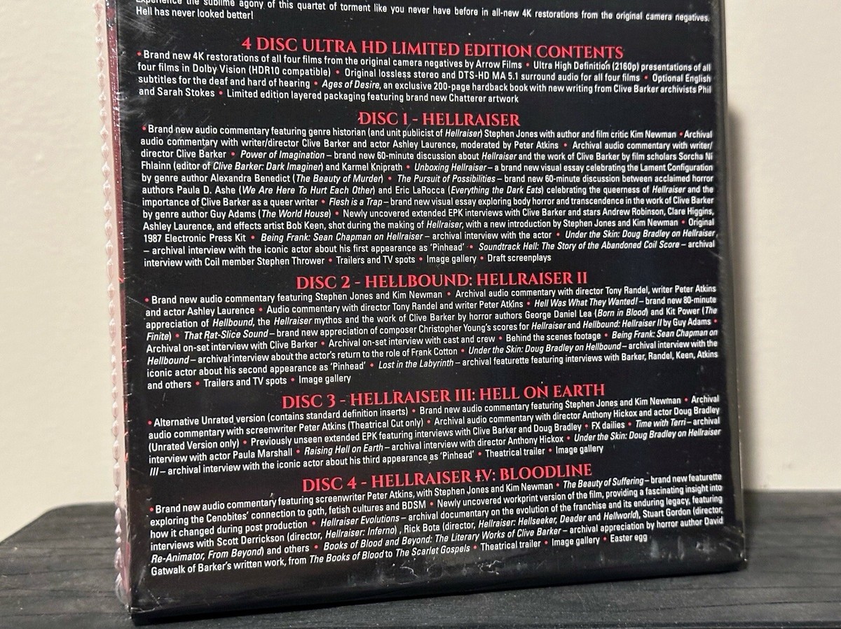 HELLRAISER: QUARTET OF TORMENT CHATTERER SLIPCASE LIMITED