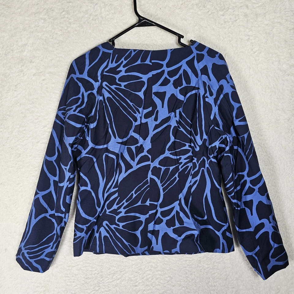 Chaqueta floral azul Chadwicks para mujer talla 10, NUEVA Foto 2 de 4