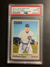 ANTHONY RIZZO 2019 TOPPS HERITAGE REAL ONE AUTO AUTOGRAPH PSA 10 GEM MINT