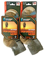 PRO-TECT FOOT DEFENSE 2-PR QUARTER STYLE 62 MERINO WOOL SZ MD FIT 6-8.5 SHOE