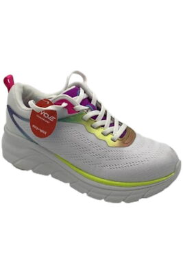 Easy Spirit x Denise Austin Melida Walking Sneaker White/Rainbow