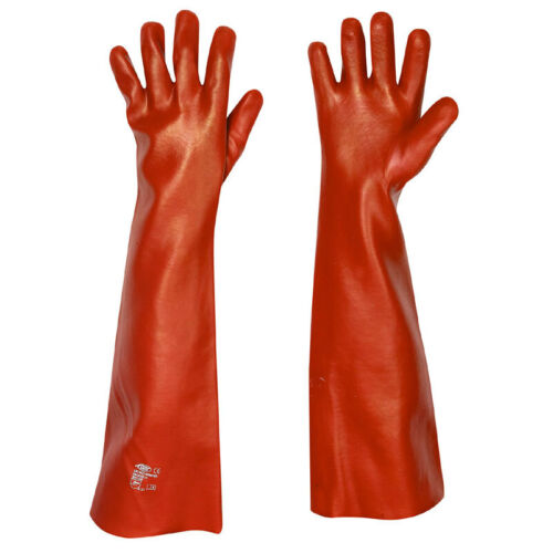 stronghand® Vinyl-Handschuhe, Länge: 60 cm, Größe: 10, Sicherheits-Handschuh rot - Bild 1 von 1