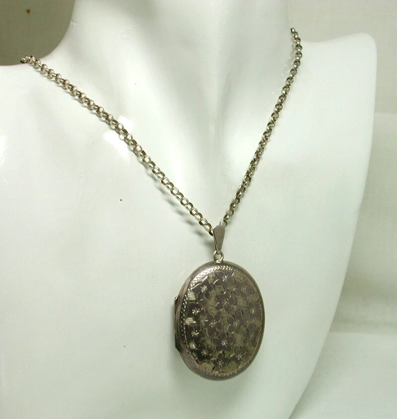 Large 2024 silver locket