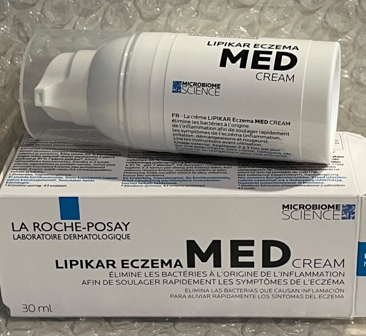 NUEVO EN CAJA ~ La Roche-Posay Dispositivo Médico Lipikar Eczema MED Crema 30 ml ~ Exp. 2025-06