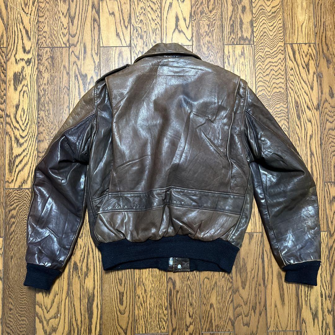 Schott Leather Jacket A-2 Flight Brown 42 Talon Japan | eBay