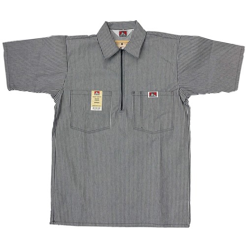 Ben Davis Short Sleeve Striped 1/2 Zip Shirt - Picture 14 of 85