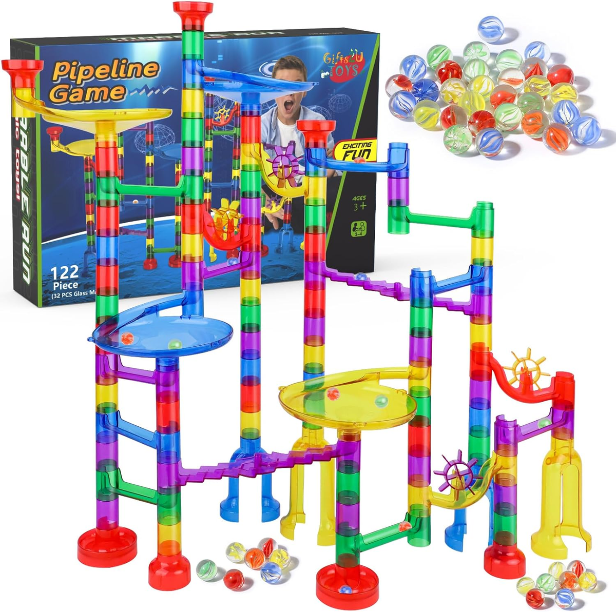 MAGNETIC MARBLE RUN PARADISE 208ピース Magnetic Marble Run -208 Pcs – BabyCoo Aus