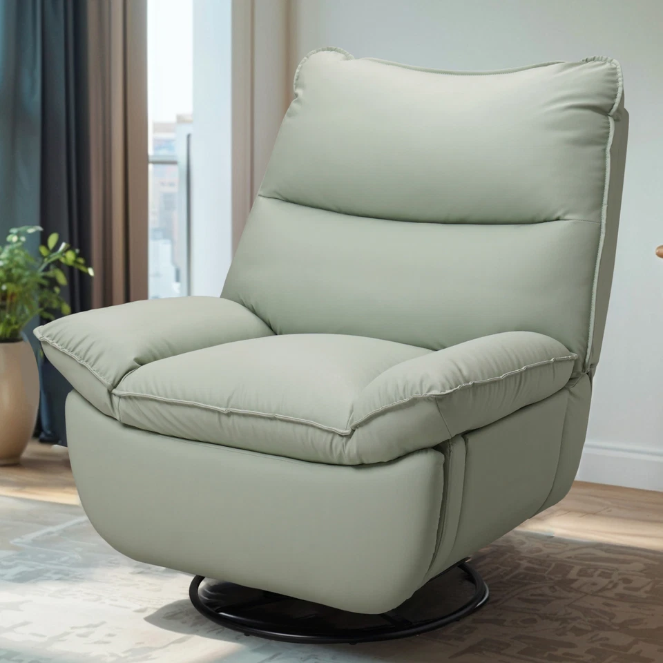 FlexiSpot Silla reclinable giratoria manual Planeadora de gran tamaño Mecedora Sofá Hogar Foto 4 de 4